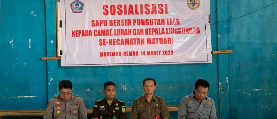 Jaksa Justisi Wagiu Edukasi Perangkat Pemerintah Kecamatan Matuari Terkait Pungli